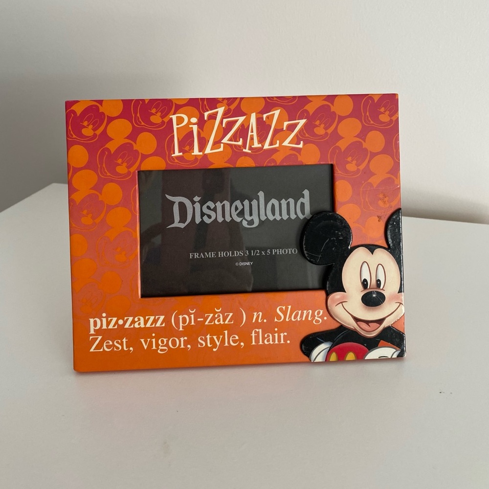 Disney Vintage Picture Frame Orange